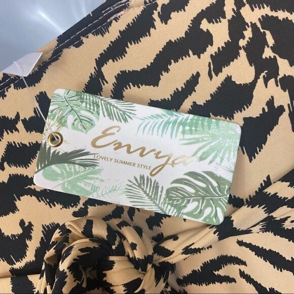 Envya Talia Twist Front Zebra One Piece - Picture 11 of 11